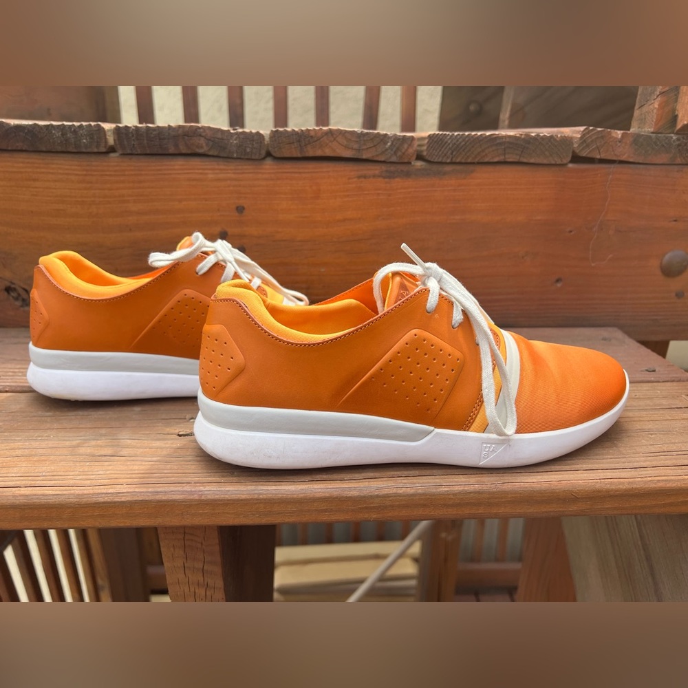 Under Armour Sportswear Women’s Leather and Fabric Sneakers size 10 Dark Orange - Picture 2 of 8
